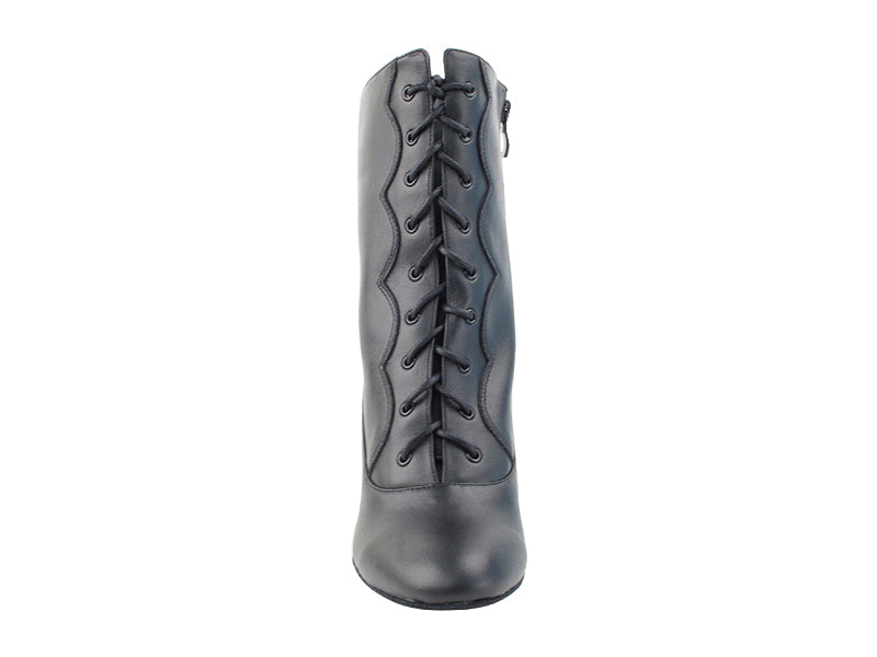 VFBoot NVSCCanCan Black Leather with 2.5" Spool Heel (PG) in the photo