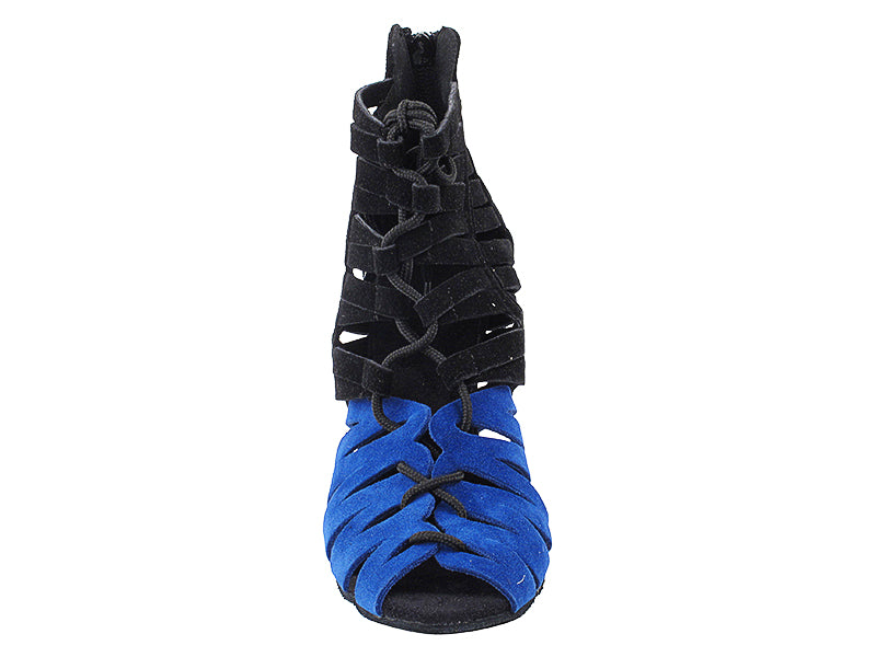 VFBoot Latin 3903 Black Suede & Navy Blue Suede with 3" Stiletto Heel (428) in the photo
