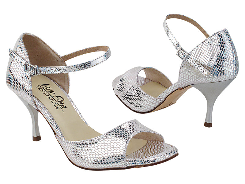 VFTango 001 Snake Silver Satin with 2.95" SLIM Silver (030) in the photo