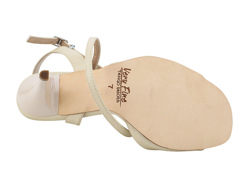 VFTango 009 Light Beige Leather with 3.5" Stiletto Nude Heel (TG1) in the photo