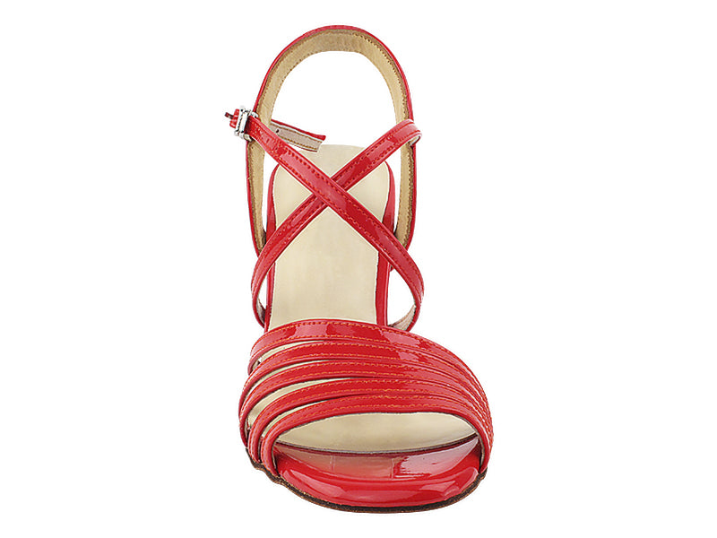 VFTango 032 Red Patent Leather with 2.95" Slim Red Plated Heel (030) in the photo