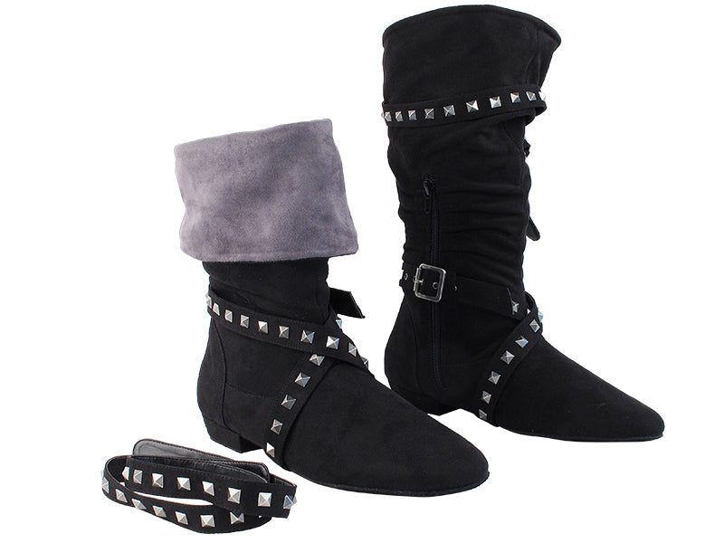 VF Boot Lana Black with 0.5" flat heel  in the photo