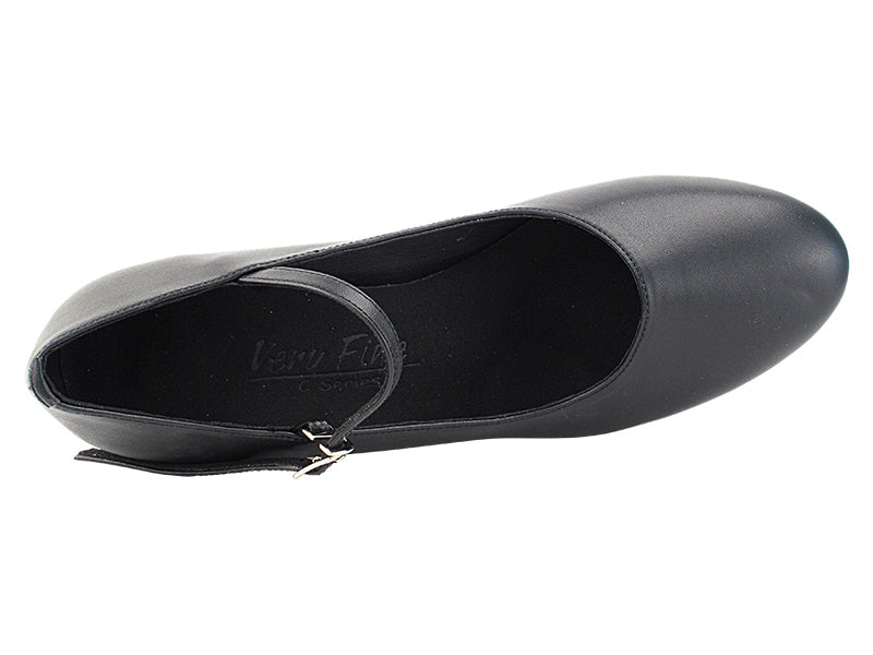 C1682DB Black Leather with 1.6" medium heel (NJ) in the photo