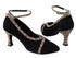 C6815 BA57 Black Nubuck (M) & BD41 Leopard Trim (H) & Swing001 Strap with 2.75" Flare heel in the photo