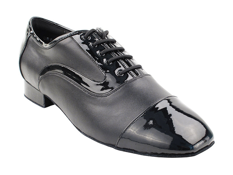 C916102 Black Patent & Black Leather with 1" heel in the photo