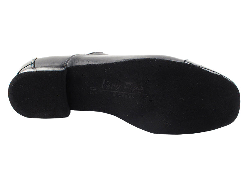 C916102 Black Patent & Black Leather with 1" heel in the photo
