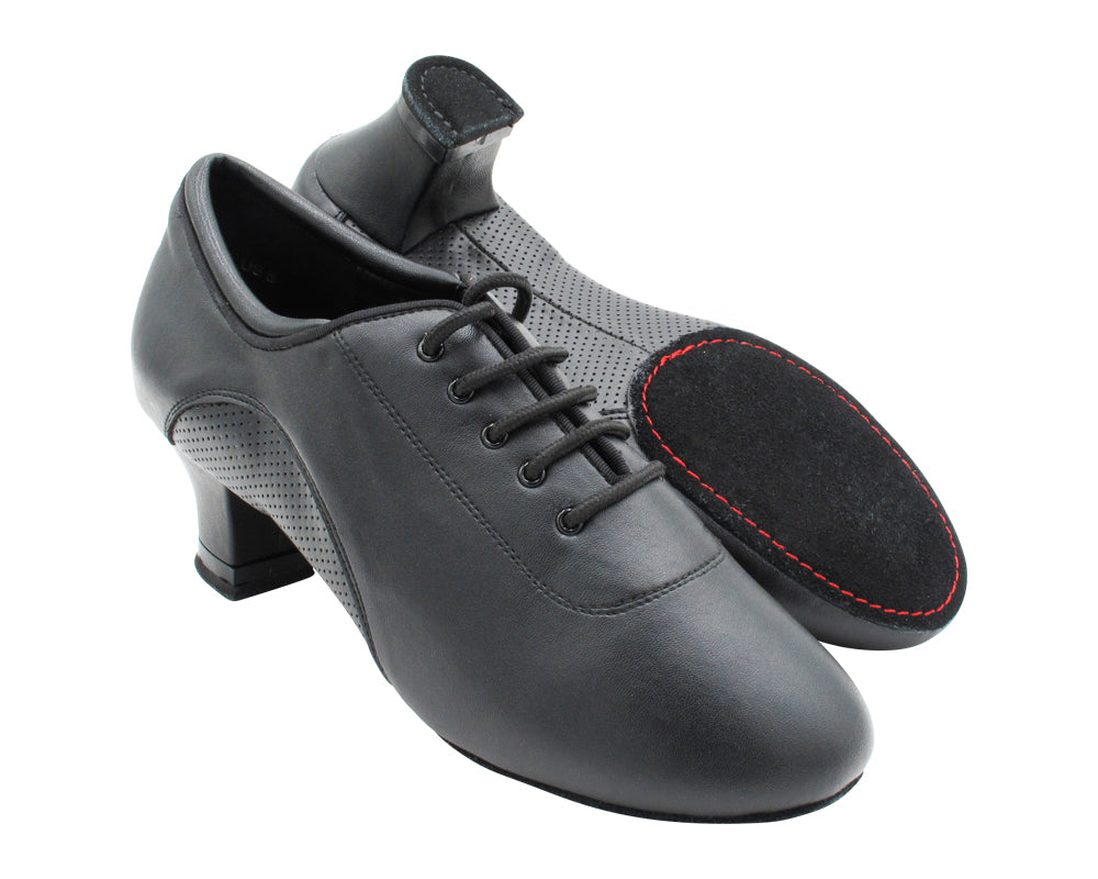 CD1120 Split Sole Black Leather with 2" Medium Heel (3G09) in the photo