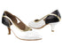 CD5503 Black Sparkle & White Patent with 2.5" Slim heel in the photo