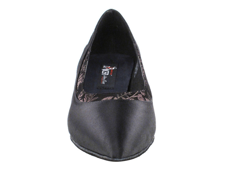 CD5505 Talon cubain en satin noir