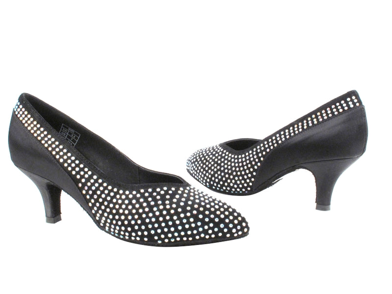 CD5506 Black Seude with 2.5" Slim heel in the photo