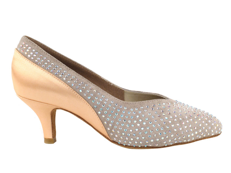 CD5506 Gris et beige satiné