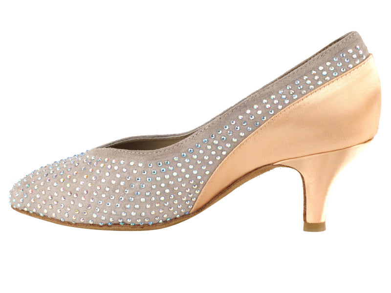 CD5506 Gris et beige satiné
