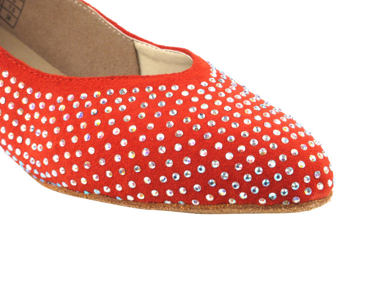 CD5506 Red Suede & Satin