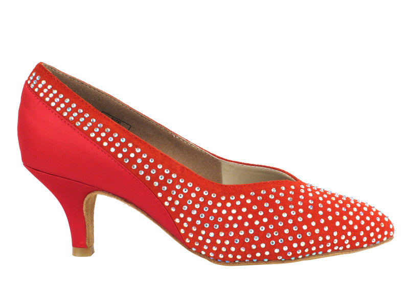 CD5506 Red Suede & Satin