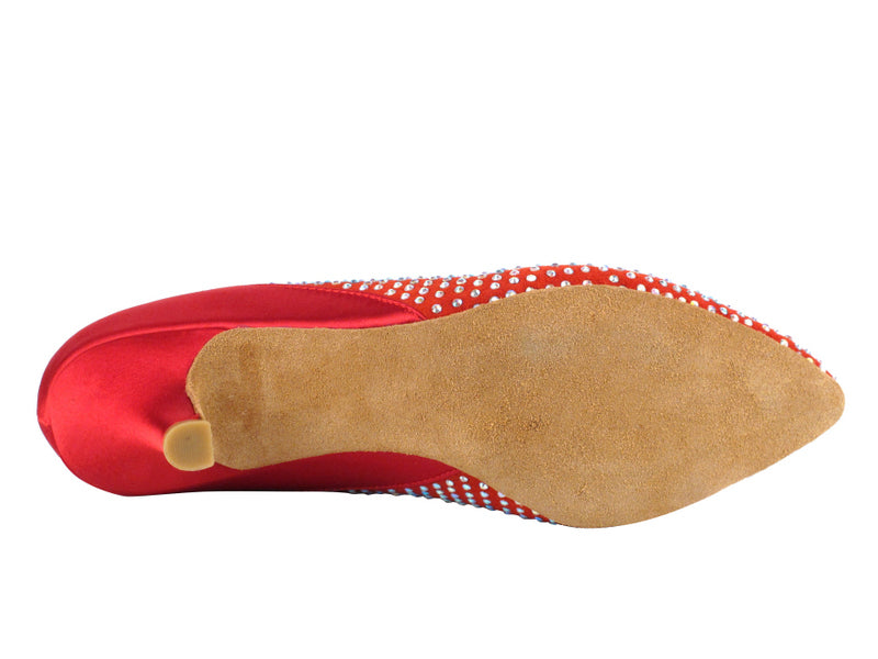 CD5506 Red Suede & Satin