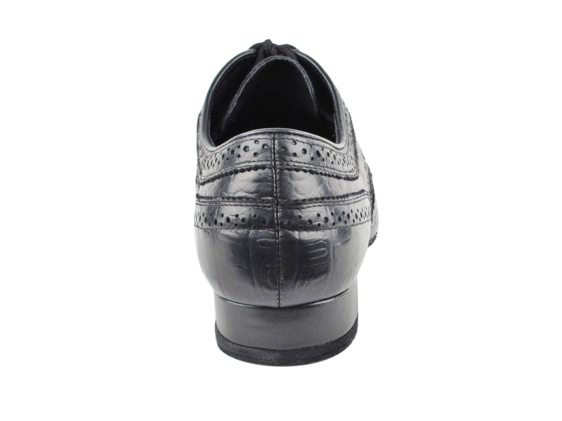 CD9002A Black Croc Embossed Leather