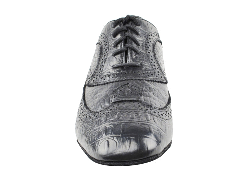 CD9002A Black Croc Embossed Leather