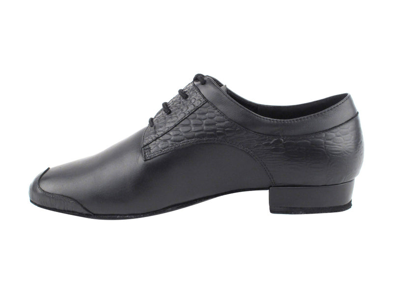 CD9004B Cuir Noir & Croco Noir