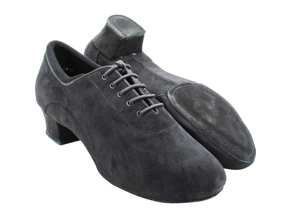 CD9320 Black Oxford Nubuck with 1.5" Latin heel in the photo