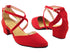 J Touch of Gold Red Nubuck_119 Gold PU with 1.5" Heel (2001) in the photo