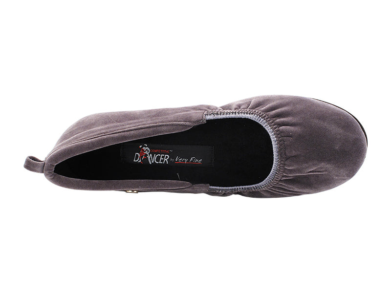 ProComfort20 Grey Velvet with flat EVA heel in the photo