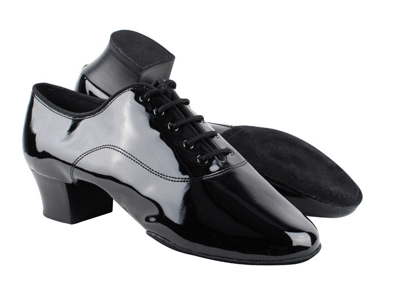 S417 Black Patent with 1.6" Heel in the photo