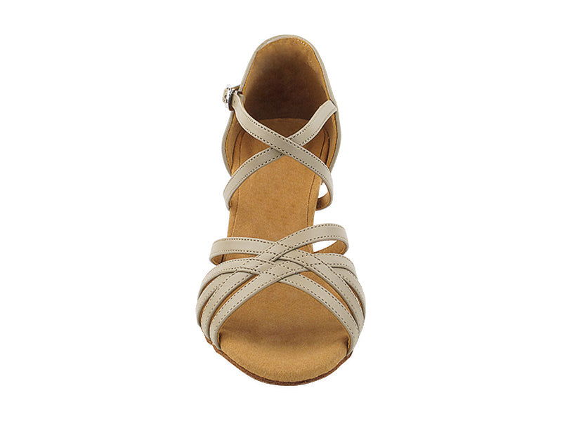 S9216 Beige Leather with 2.5" Spool Heel (PG) in the photo