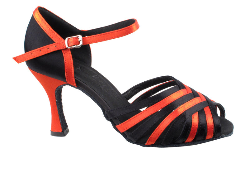 SERA1388 Black Satin & Red Satin