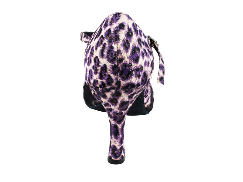 SERA1398 Purple Leopard & Black Mesh