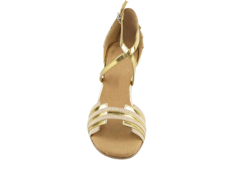 SERA1700 Beige Nubuck & Gold Trim