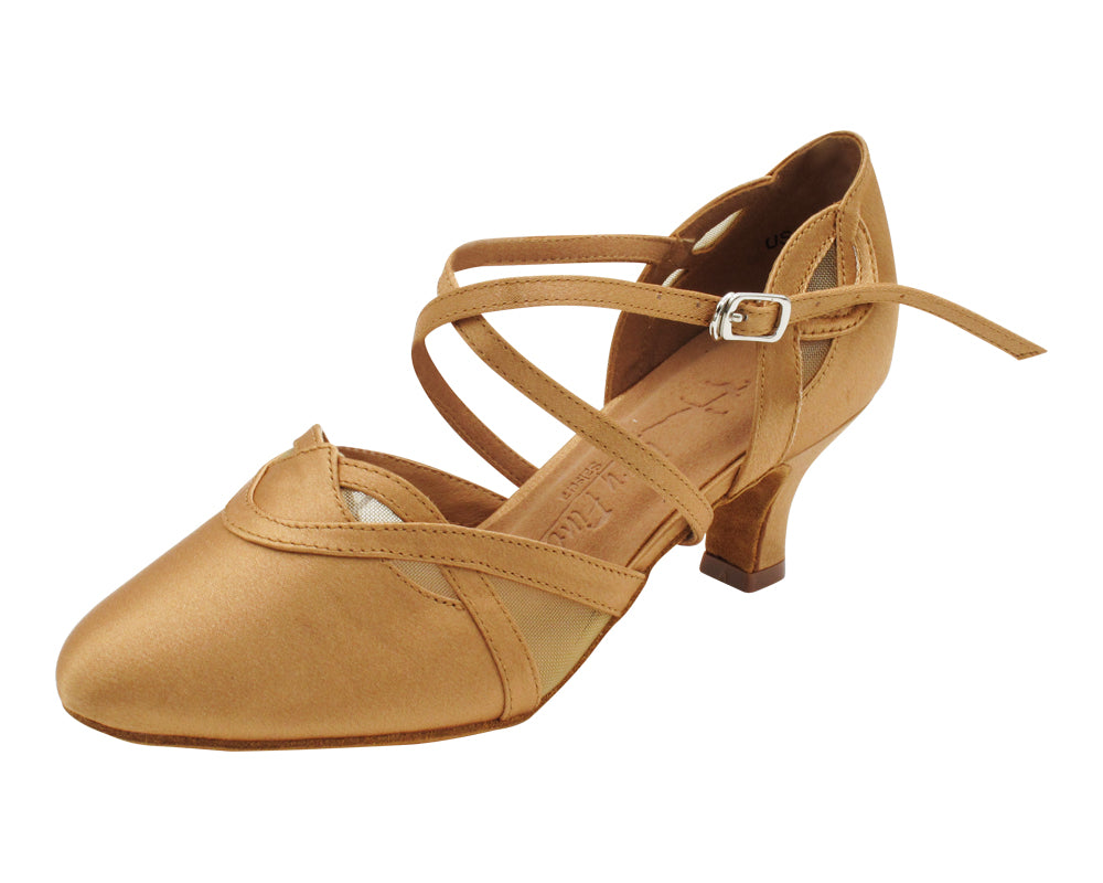 SERA3630X Brown Satin with 2.5" Heel (2040) in the photo