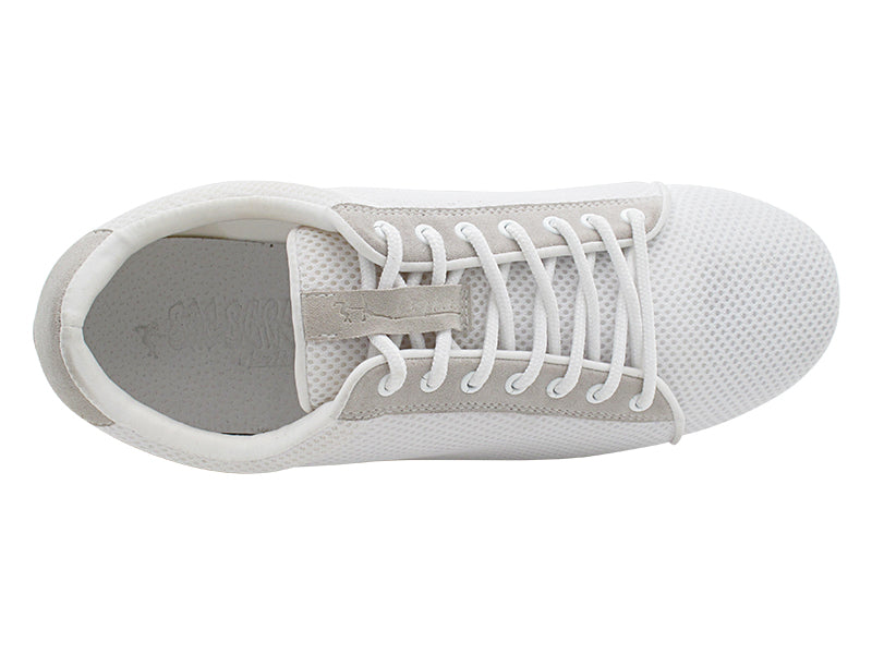 SERO108BBX White Mesh with flat heel in the photo
