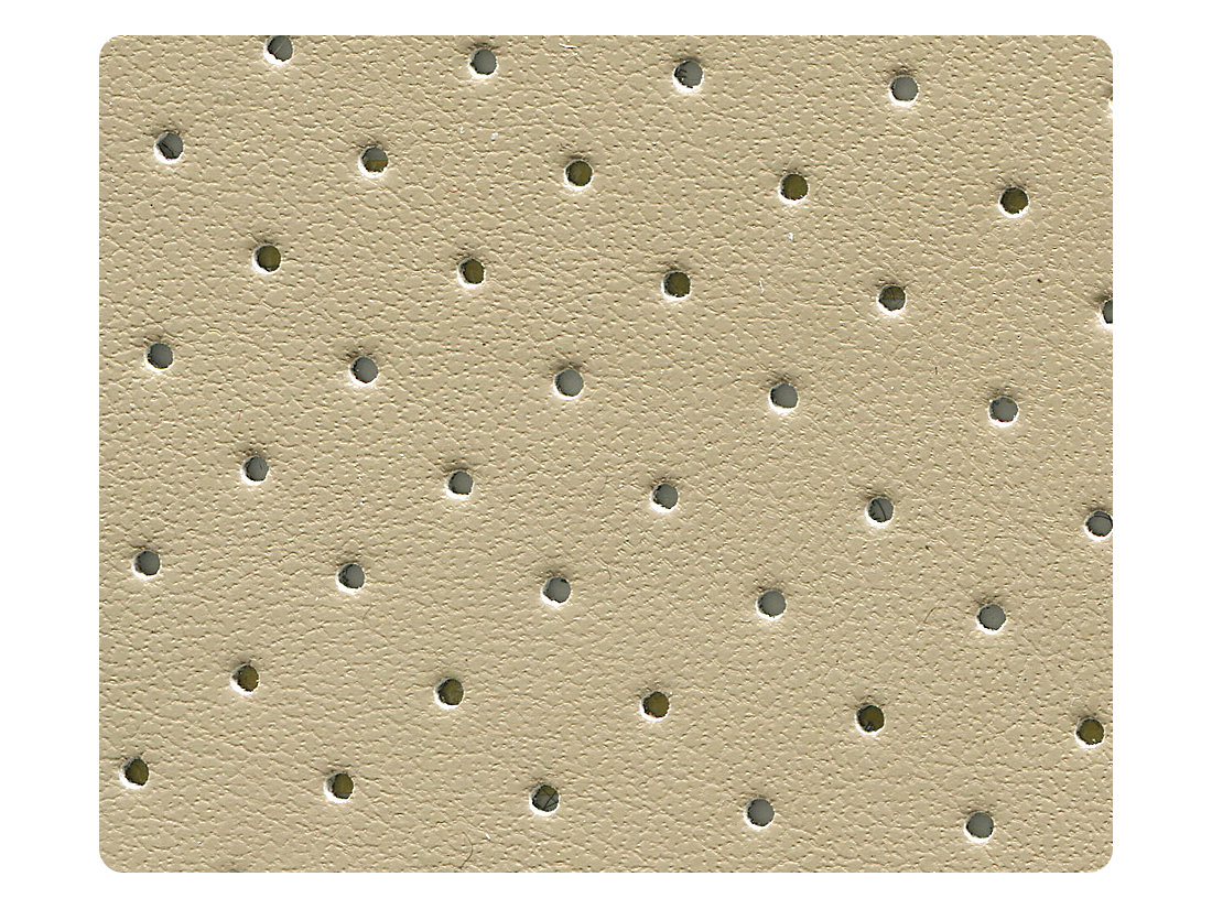 07 Tan Perforated PU Fabric Swatch