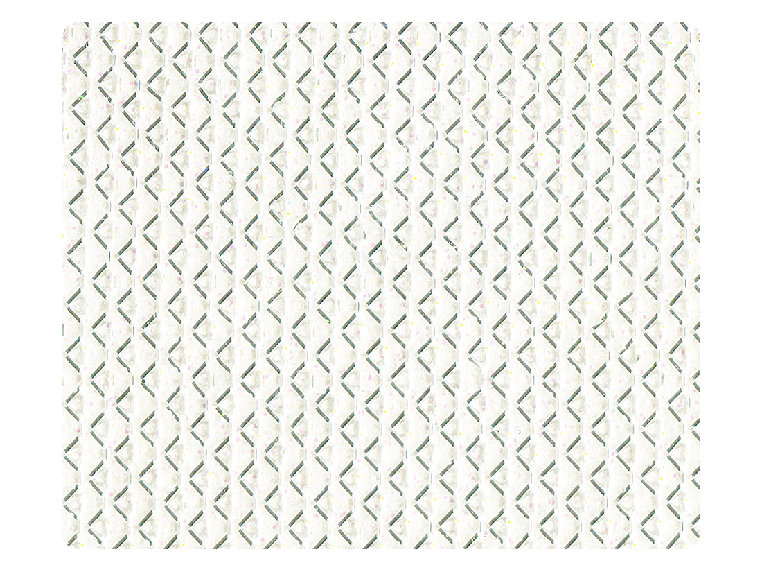 104 White Glitter Satin Fabric Swatch