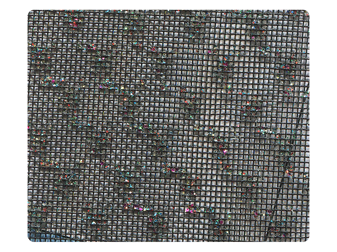 109 Black (Dots) Mesh Fabric Swatch