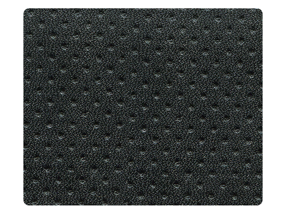 112 Black Perforated PU Fabric Swatch