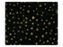 115 Gold Dots Black Velvet Fabric Swatch