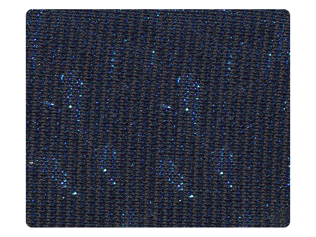 117 Glitter Dark Blue Illusion Satin Fabric Swatch