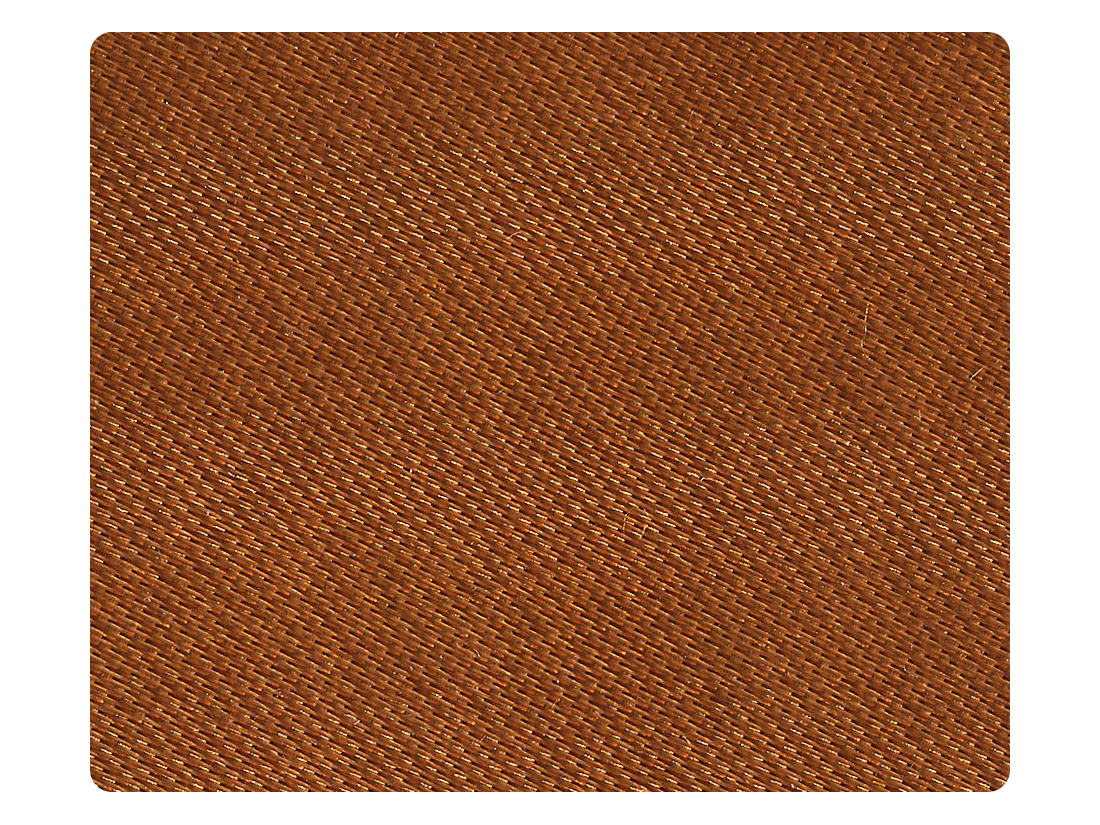 130 Dark Tan Fine Satin Fabric Swatch