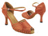 1388LEDSS Dark Tan Satin  3" Heel (5059) in the photo