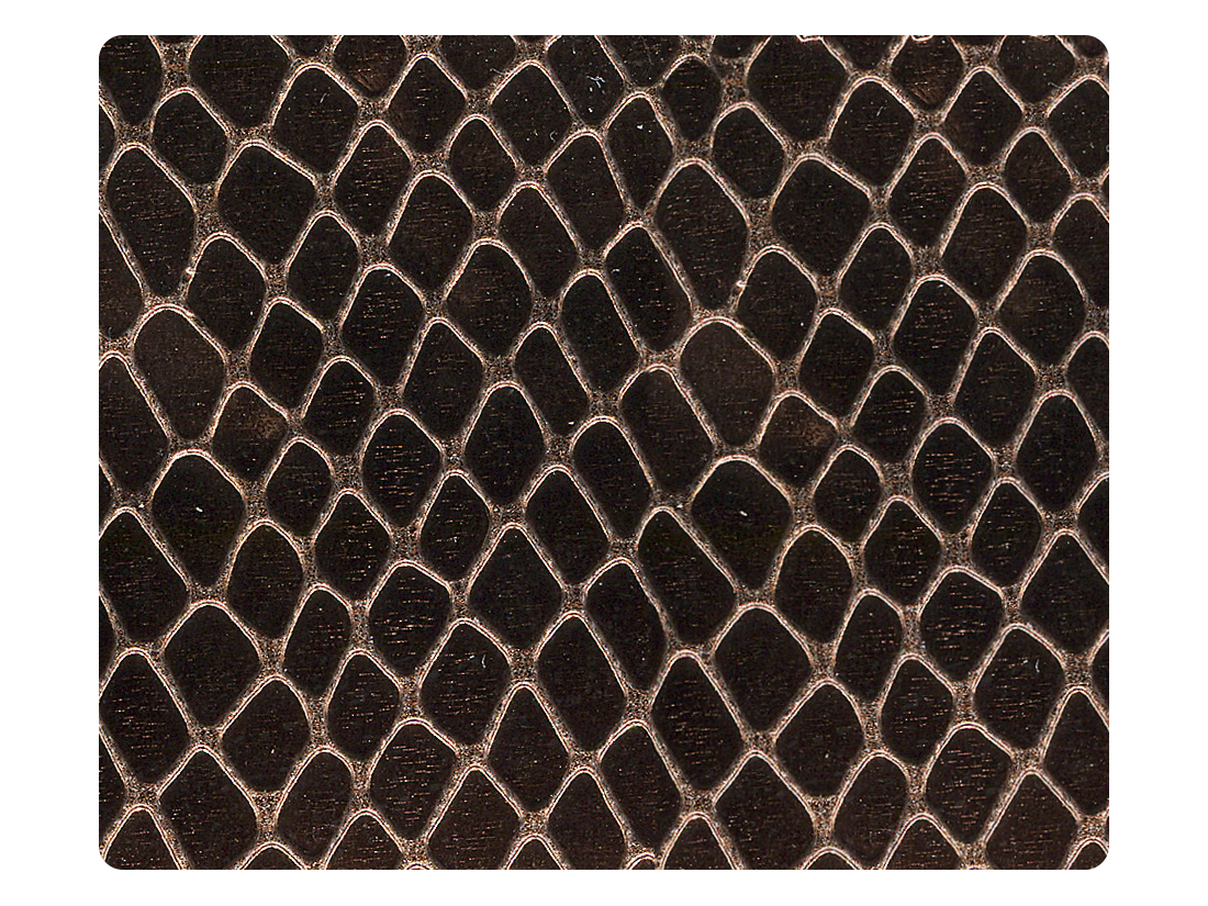 148 Snake Copper PU Fabric Swatch