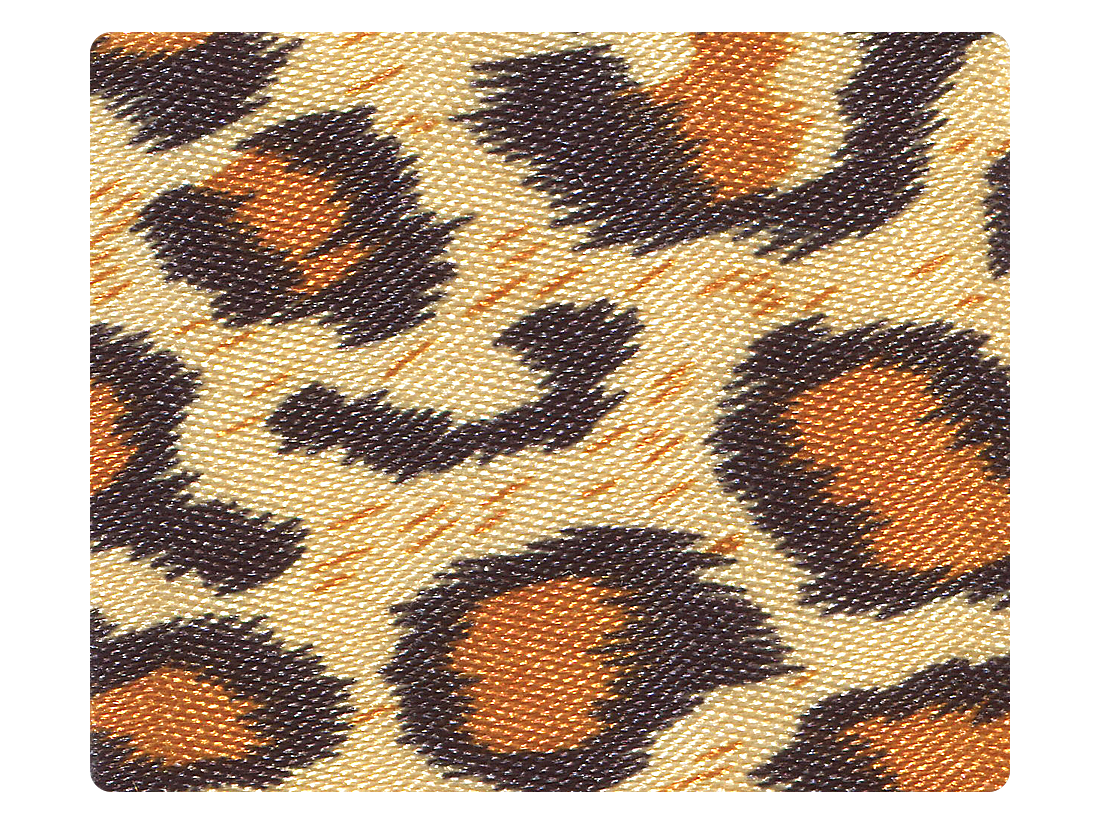 152 Leopard Satin Fabric Swatch