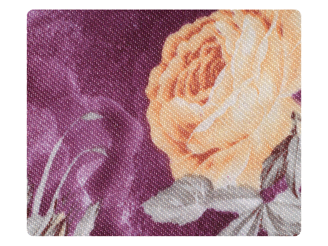 152 Purple_Champagne Flower Satin Fabric Swatch