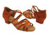 1606G Dark Tan Satin with 1.5" heel in the photo