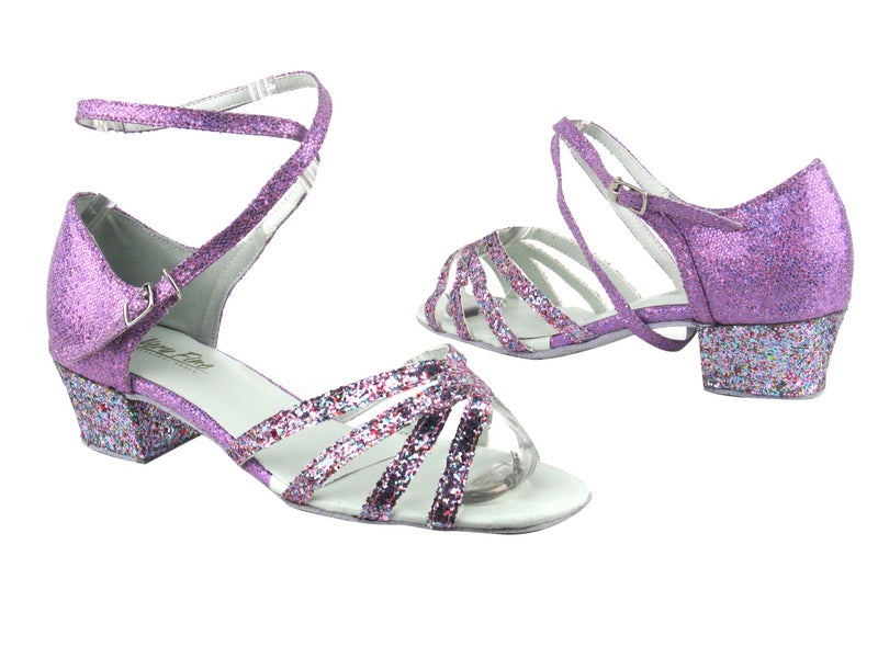 1606 187 Purple Illusion Sparkle_F_H_190 Purple Scale_B_S with 1.5&quot; Medium Heel in the photo