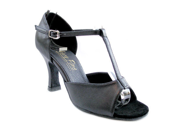 1609 Black Leather with 3&quot; Heel in the photo