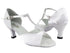 1609 White Satin with 2.5" Heel in the photo