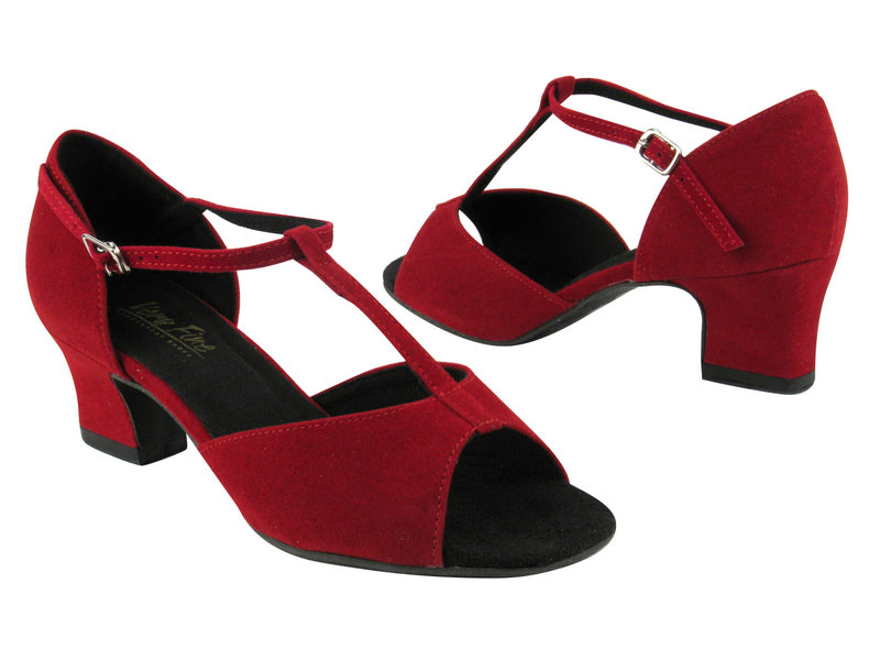 1609_801_5004 228 Red Velvet with 2&quot; Thick Cuban heel in the photo