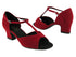 1609_801_5004 228 Red Velvet with 2" Thick Cuban heel in the photo