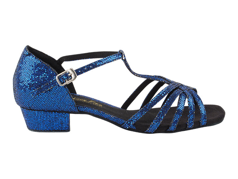 1612FT Dark Blue Scale with 1" Flat Heel in the photo